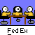 Animated sequence of yellow-shirted figures at desks with speech bubbles showing text changes over time.