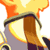 Static pixelated icon of a yellow running stick figure with orange accents and brown limbs against white background, featuring motion blur effects on arms and legs.