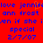 Red background with blue pixelated text reading 'love jennif', 'ann frost', 'en if she i', 'special', and '2/7/07' in a , plus an orange heart symbol