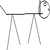 Pixelated stick figure with circular head performs actions including kicking, lying down, and emitting yellow pixel trails.