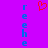 A static image with a solid purple background, blue vertical text on both sides spelling 'rehe', and a red pixelated heart symbol in the center.