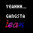 A 4-frame animated contact sheet showing pixelated text with color-shifting letters on a black background, arranged in a 2x2 grid.