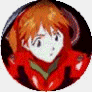 Animated character with orange hair in red outfit showing facial expression changes