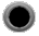 Two circular pixelated icons side-by-side on gray background; left is black center with gray rings, right has blue center with purple-gray gradient rings.