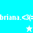 Pixelated icon with cyan and white sections, displaying 'briana.' text and a star symbol in multiple positions.