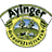 Pixelated circular icon with green border, yellow center, blue sky elements, and black text reading "AYINGER" at top; appears to be a stylized logo or mascot design.