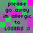 Pixelated text on a green and purple checkered background with repeated phrases.