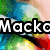 A colorful pixelated image with partial text 'Mack' and a heart-shaped outline with multicolored edges on black background.