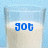 A glass of milk with blue pixelated text changing from 'got' to 'milk' then to question marks against a light blue background.