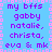 Pixelated text lists names on a blue background with a pink border, showing repeated patterns and a central horizontal pixel shift.