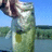 Pixelated image of a person in motion against a blue sky and green landscape background.