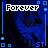 blue-toned pixelated with white text fragments reading 'Forever', 'lost in', and 'darkness' against a dark abstract background