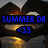 six showing a heart-shaped background with text overlays about summer activities and emotions, one featuring a pink '<3' symbol