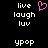 Pixelated text and a pink heart symbol arranged in two on black background, with one containing an animated heart