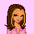 Animated contact sheet of 18 pixel art frames featuring a cartoon girl character and duck-themed designs with text overlays on colored backgrounds.