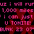 Pixelated text and symbols repeat in a pattern with pink and red colors on black background.