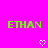 Bright pink background with two identical green pixelated 'ETHAN' text blocks and two white pixelated heart symbols below them.