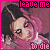 Pixelated image of a person with pink and black hair, wearing a pink top, with text "leave me to die" in pink and black pixelated font.