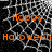 Black background with white spiderweb pattern and orange 'Happy Halloween' text, two variations of the same design.