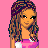 Pixel art contact sheet showing a character's full body in pink pajamas with white cloud patterns, accompanied by text reading "U Can Have Me In Your Dreams" on a solid pink background.