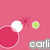 A pink background with red circles, white hearts, and green dots; the text 'earli' appears in gray, dark gray, and black versions across frames.