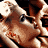 Animated contact sheet showing five sequential frames of a woman in a leopard-print bikini top against an orange background, with visible pixelation and dithering effects.