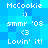 Pixelated blue background with white text and symbols arranged in two vertical , each containing identical repeated elements