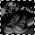 Pixelated grayscale image of a figure in motion with blurred limbs and indistinct facial features against a black background.