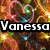 A colorful animated icon with heart-shaped patterns and text elements showing names, symbols, and emoticons.