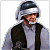 A pixelated buddy icon featuring a character in traditional attire on the left and green text reading "Original Icons .com" on a dark background to the right.