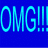 Pixelated text displays "OMG!!!UR A..." in cyan and magenta above a red-green split "NOOB!!!NOOB!!!" on blue background.