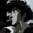 Pixelated static image of a character with dark hair and light-colored clothing against a black background, likely from an anime series.