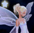 Animated fairy icon with two frames showing slight pose changes against a dark background with stars.