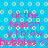 Blue background with white circles and pink text reading 'ur the reason y I blow bubbles <3' in a pixelated style.