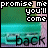 four and four shows a repeating pixel art animation with text "promise me you'll come back" over a teal background