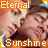 repeated pixelated faces with alternating orange text labels 'Sunshine' and 'Eternal', some featuring small yellow starbursts