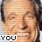 nine pixelated images showing a smiling person with short hair, each with text overlays changing across frames