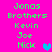 Bright pink background with green pixelated text listing names Jonas Brothers, Kevin, Joe, Nick in two ; blue and purple heart icons appear next to 'Nick' in different frames