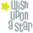 nine identical pixelated icons featuring "Wish Upon a star" text with colored stars, each icon has distinct color variations for the star and background is white