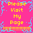 Pixelated pink background with yellow text reading 'Please Visit My Page' and blue decorative borders, featuring two identical repeated sections with dotted and solid yellow lines.