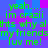 Green text on a blue and purple pixelated background repeats 'yeah.... im crazii thts why all my friends luv me!' in four identical