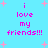 A static image with a light blue background featuring pink pixelated text and small star shapes.