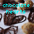 Pixelated image of chocolate hearts and cookies with cyan text overlays reading "chocolate r the best hearts way 2" and "heal a broken hear".