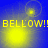 Blue background with yellow text 'BELLOW!!' and four glowing yellow circular shapes in different positions across the animation.