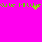 Green pixelated text 'Kate Hitch' on bright pink background with scattered green dots in two horizontal
