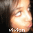 A pixelated image of a person with brown hair and light skin, showing three views of the face with text "vivian" overlaid on the bottom-left view.