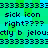 A static digital image with pixelated text and repeating patterns on a green-blue gradient background.