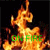 A static pixelated icon shows a stylized orange-yellow flame with green text reading 'ON FIRE' against a black background.