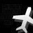 white airplane icons on black background with evolving text above each icon, forming a sequential phrase