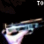 Animated sequence of a hand holding a handgun with text overlays, each frame showing sequential text changes against black background.
